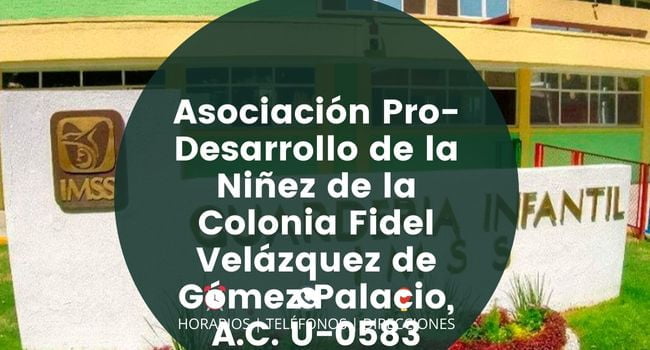 Asociación Pro-Desarrollo de la Niñez de la Colonia Fidel Velázquez de Gómez Palacio, A.C. U-0583