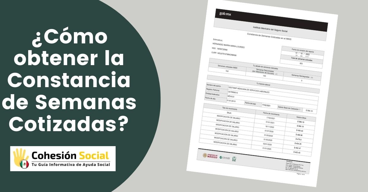 constancia semanas cotizadas